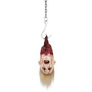 Blonde Severed Head Latex & Vinyl Hanging Decoration, 7.75in x 23.25in