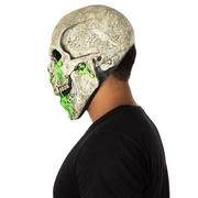 Adult Black Light Reactive Radioactive Skull Latex Mask