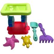 Sand Wheel Plastic Beach Toy Set, 5pc