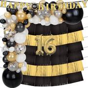 Better with Age 16th Birthday Backdrop Kit, 75pc