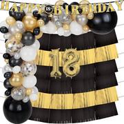 Better with Age 18th Birthday Backdrop Kit, 75pc