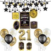 Better with Age 21st Birthday Room Decorating Kit, 75pc