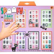 Kids' Spooky Halloween 7-Day Press-On Nails, 84pc