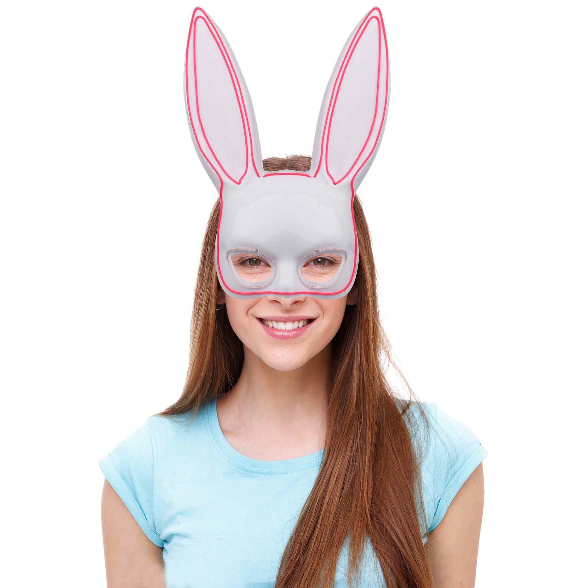 Adult Reflective Light-Up Masquerade Mask