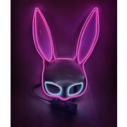 Adult Light-Up Neon Bunny Mask