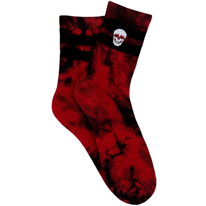 Blood Skull Crew Socks | Party City