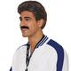 American Soccer Coach Wig & Moustache Kit