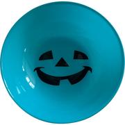 Teal Halloween Plastic Serving Bowl, 11in