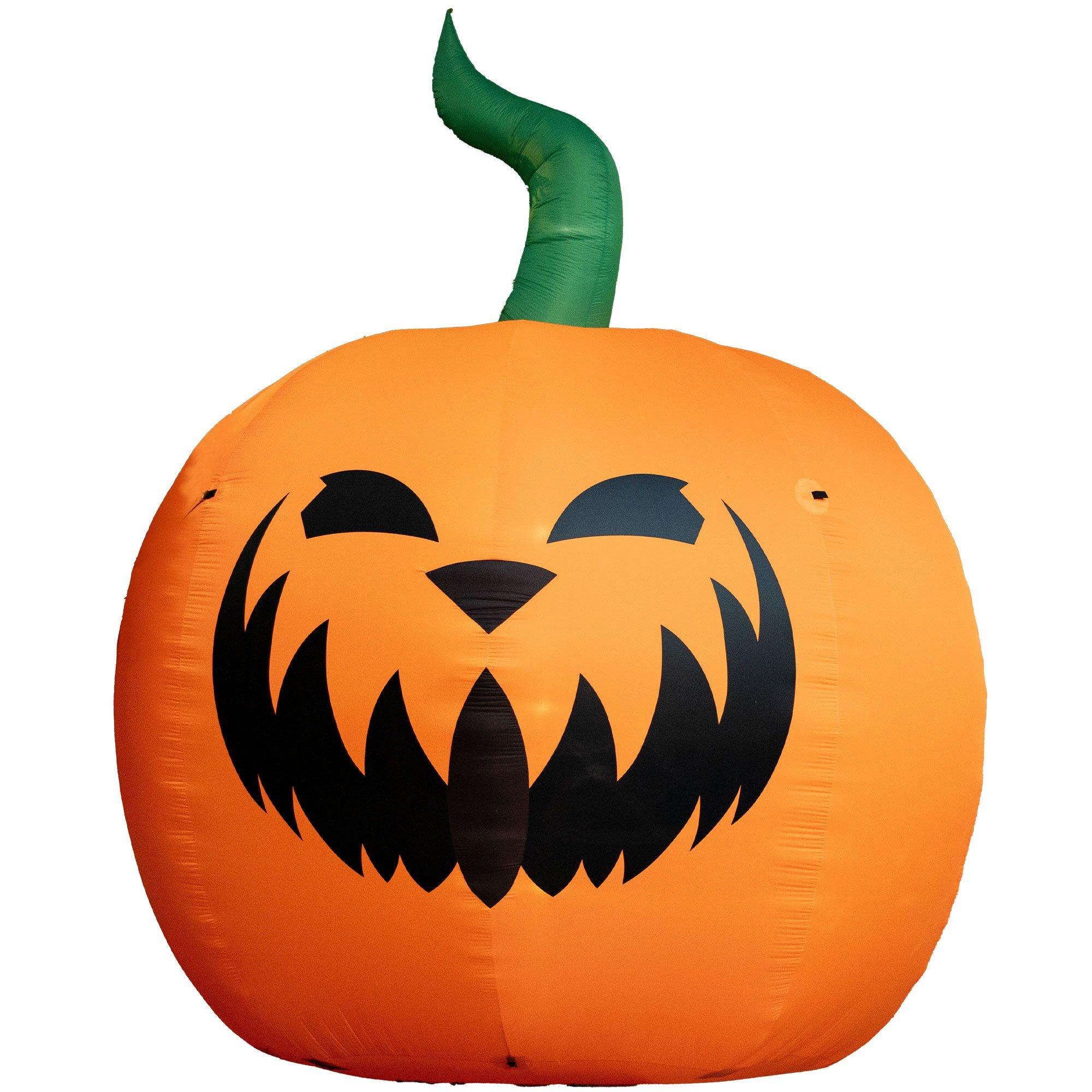 Light-Up Inflatable Pumpkin Halloween Yard Decoration,15ft