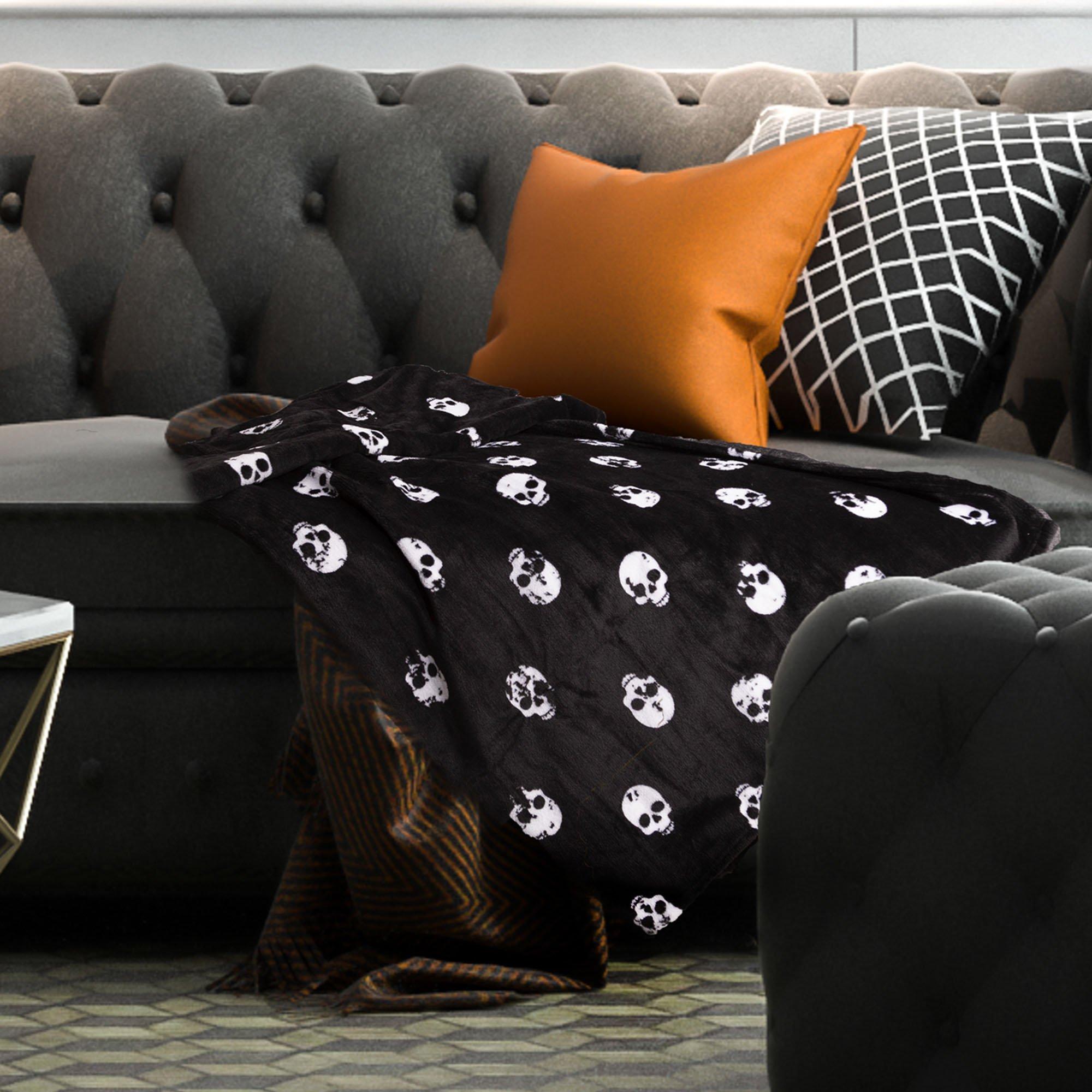 Halloween newest Skull Decorative Throw Blanket 50” x 60”