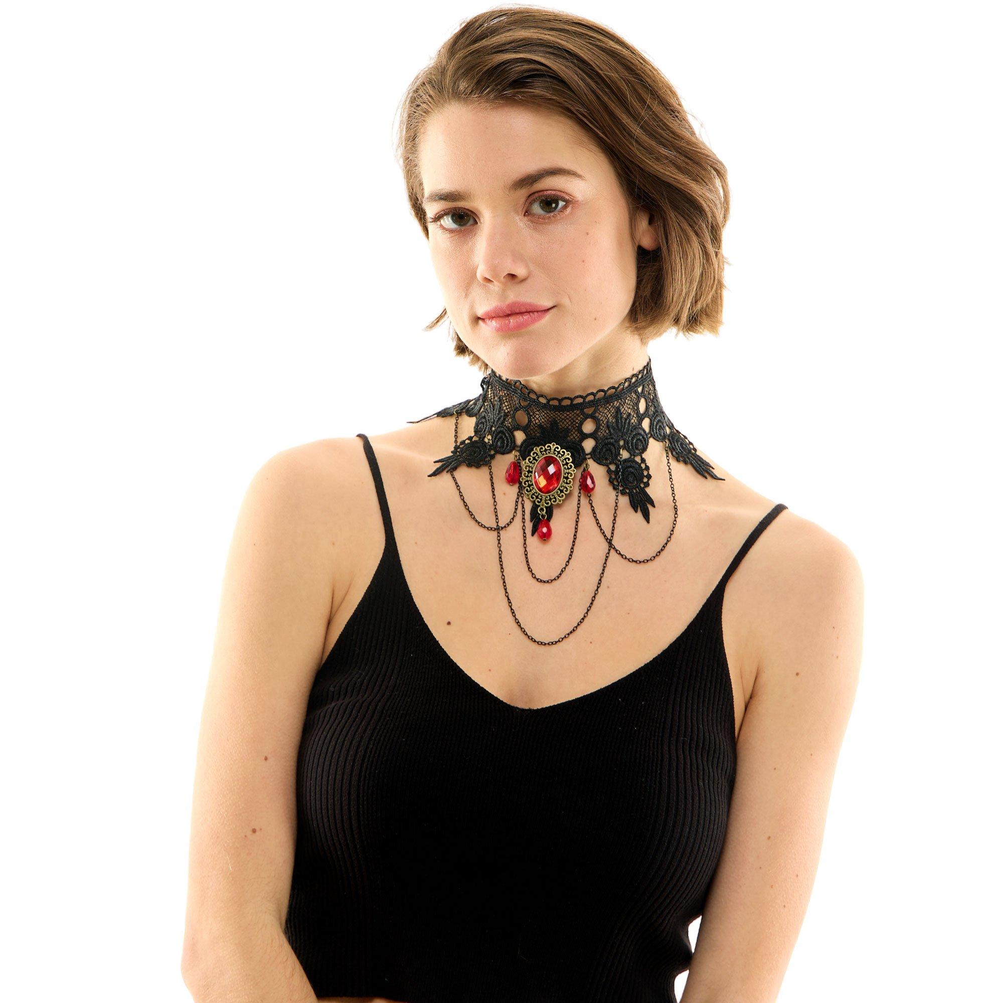 DIY GOTHIC NECKLACE CHOKER 