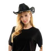 Rhinestone Star Black Cowboy Hat