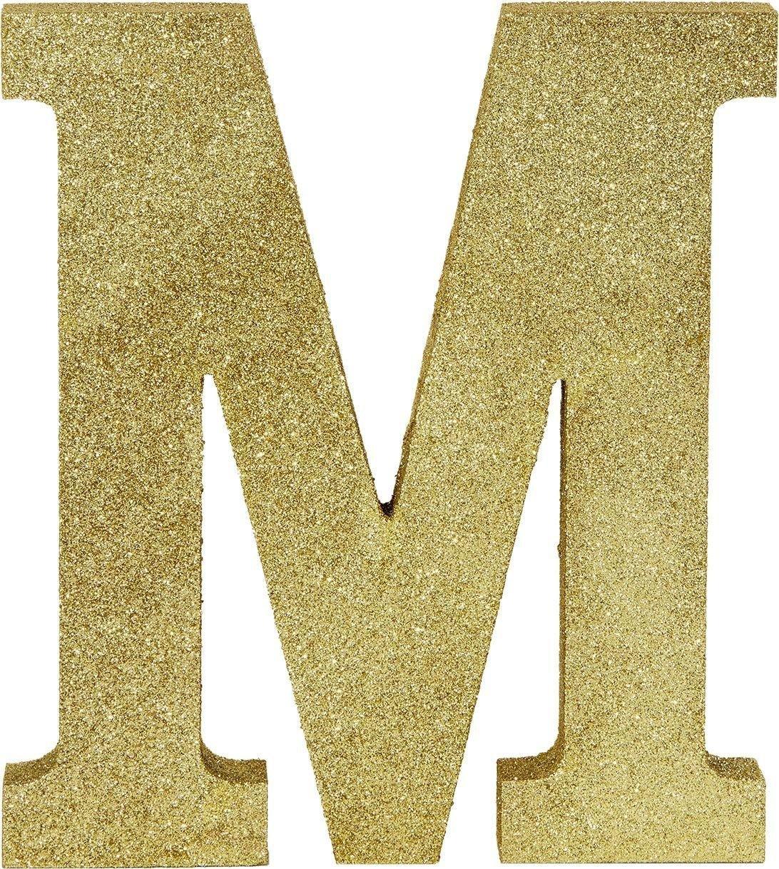 Glitter Gold Mr. & Mr. MDF Table Sign Kit, 5pc
