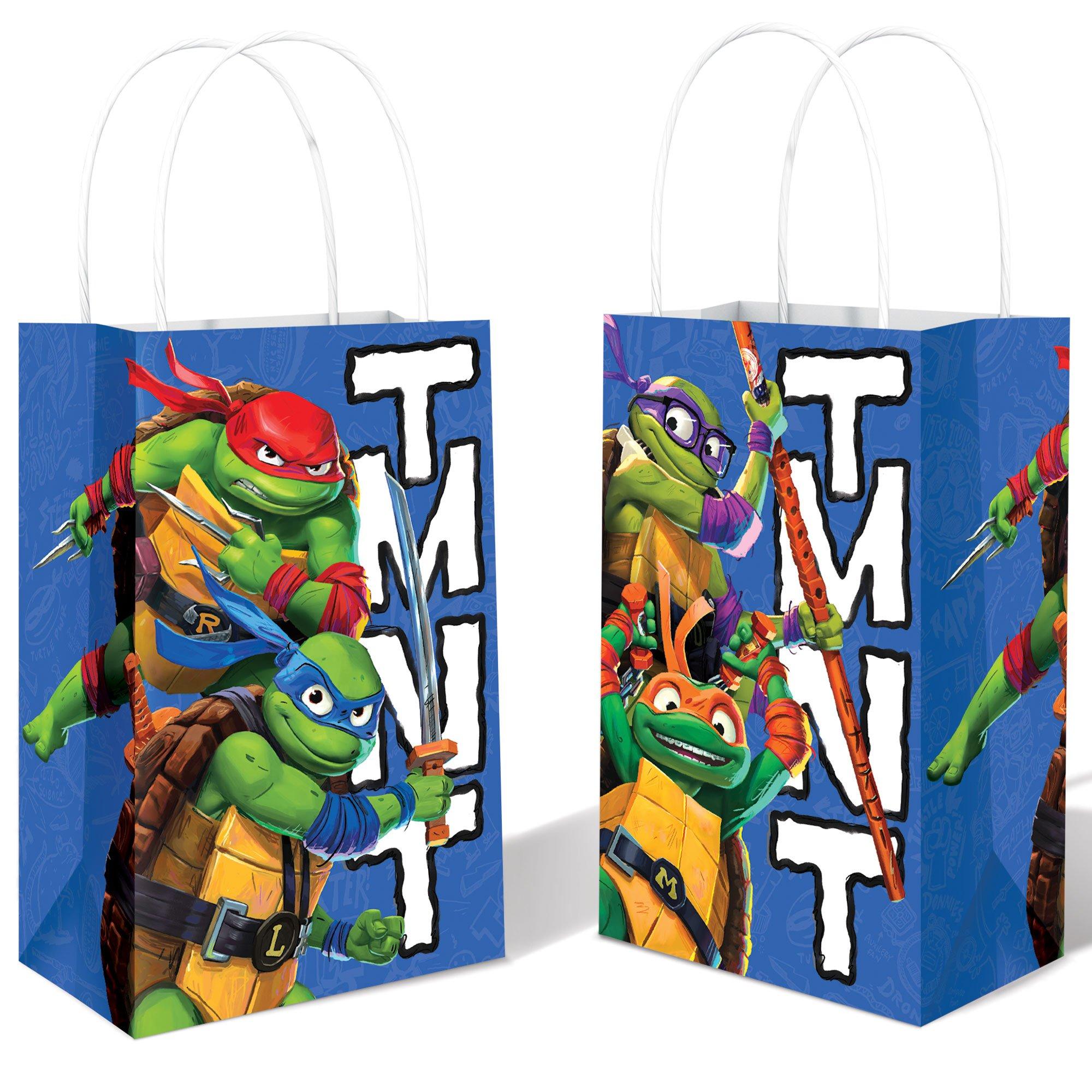 Ninja Turtles Party Favor Goodie Small Gift Bags 12