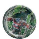 Metallic Rise of the Beasts Paper Dessert Plates, 7in, 8ct - Transformers