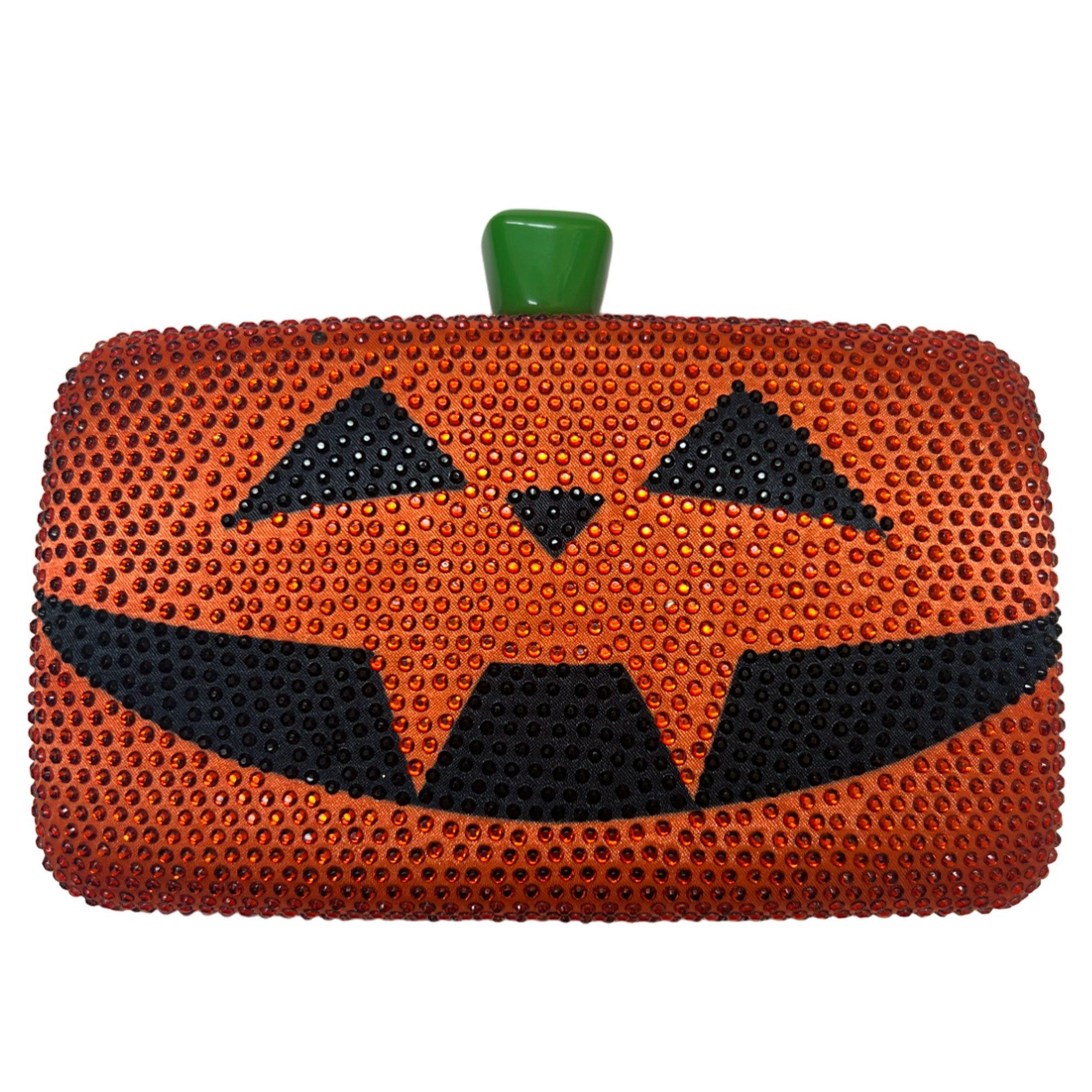 Rhinestone Pumpkin Purse