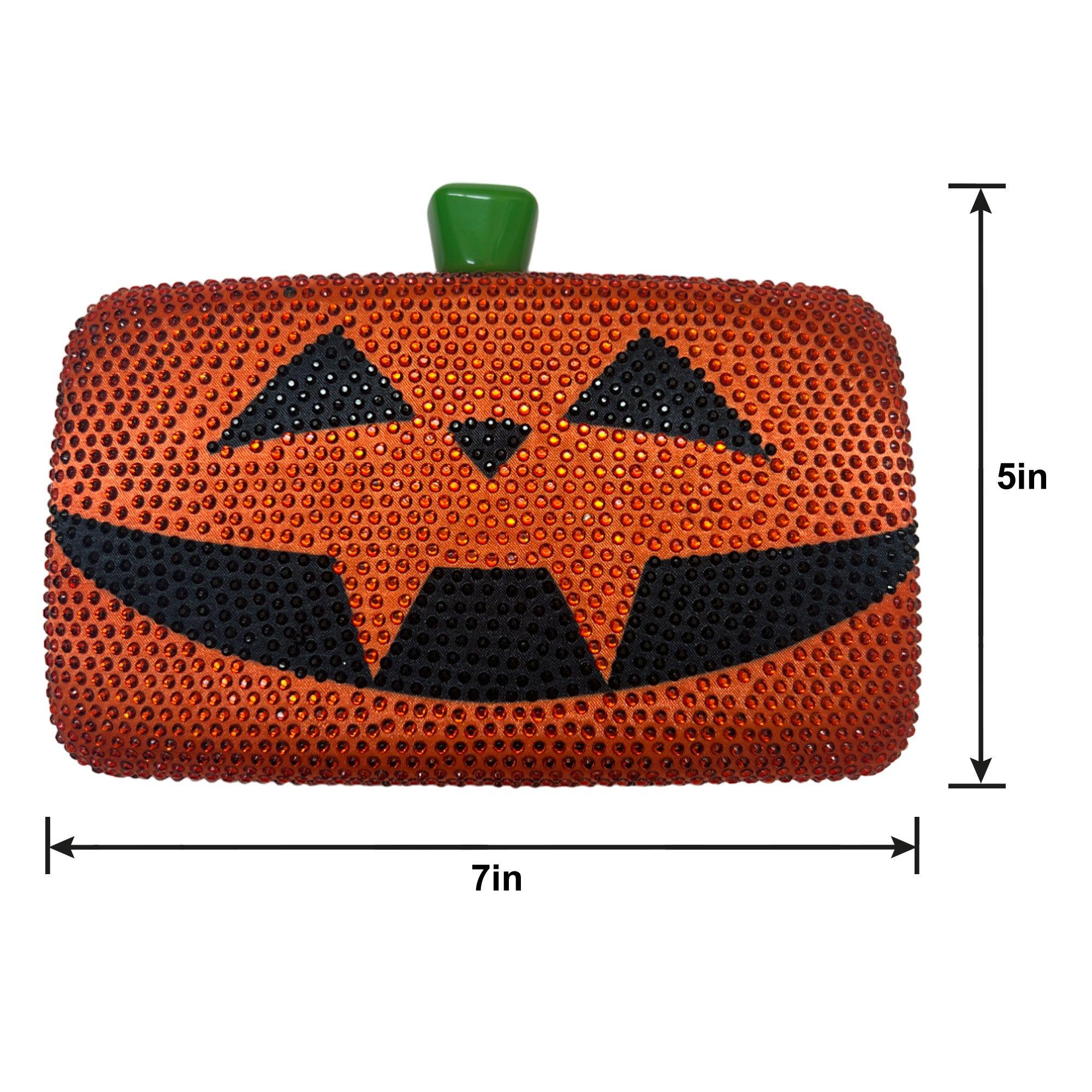 Rhinestone Pumpkin Purse