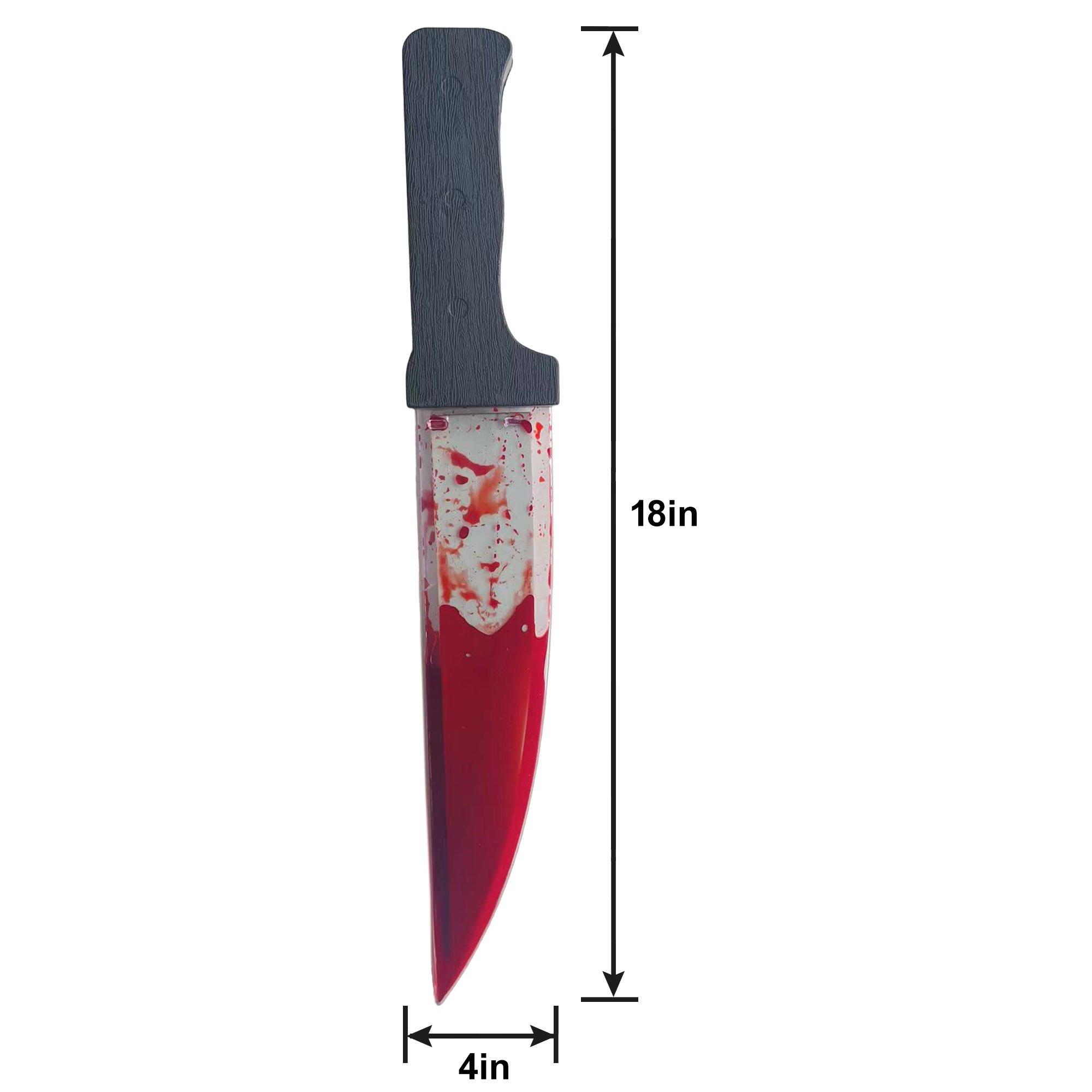 Bleeding Kitchen Knife Prop, 18in