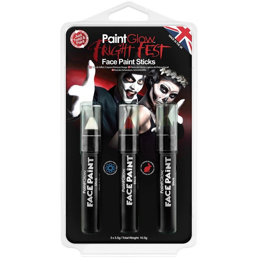 Paint Glow™ Fright Fest Face Paint Sticks, 1.3oz, 3pc