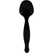Black Plastic Serving Spoons, 6ct