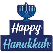 Happy Hanukkah MDF Standing Sign, 10.25in x 9.5in