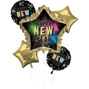 Countdown Glow New Year's Eve Foil Balloon Bouquet, 5pc