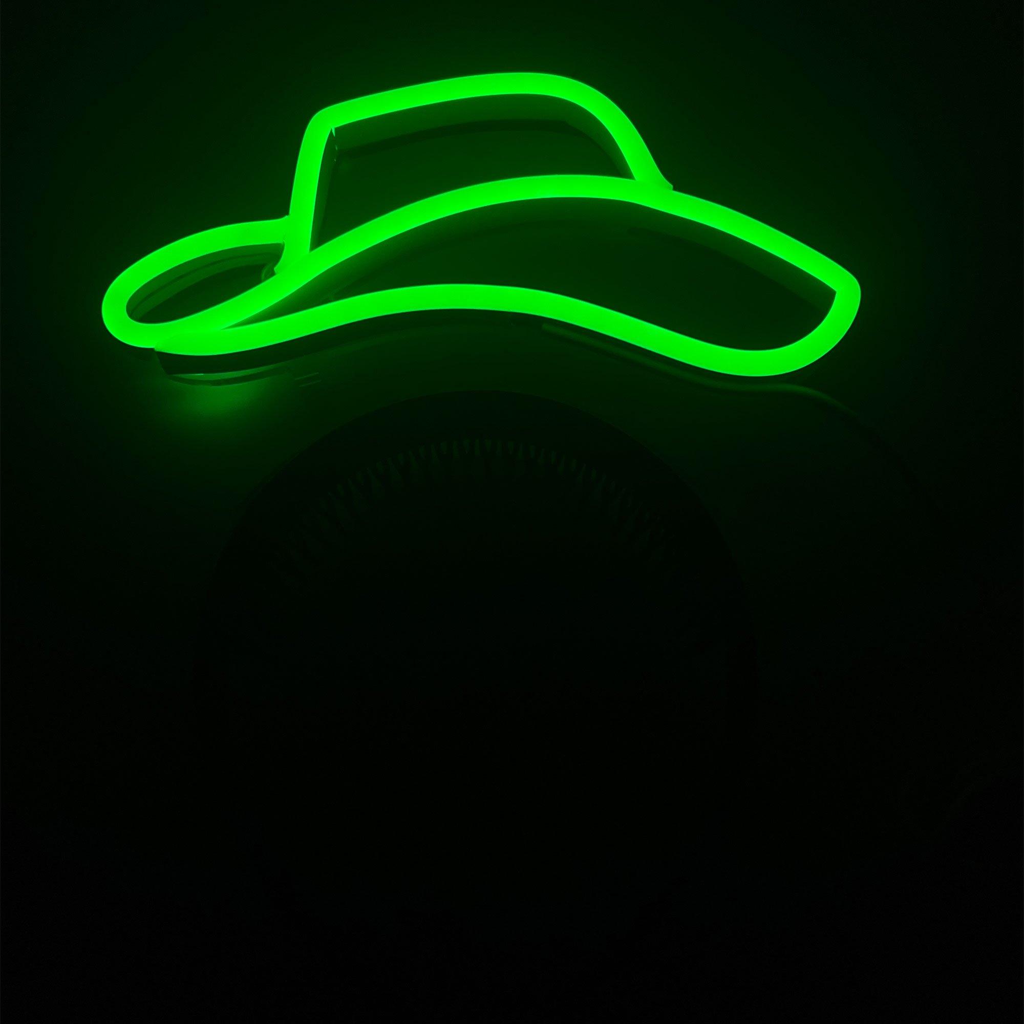 Green on sale glow hat