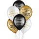 Black, White, & Gold Better with Age 50th Birthday Room Decorating Kit, 75pc
