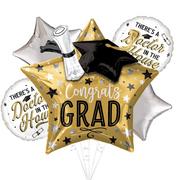 Doctor Congrats Grad Foil Balloon Bouquet, 5pc