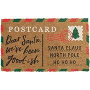 Postcard to Santa Coir & Vinyl Doormat, 29.5in x 17.75in