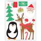 Holiday Gel Window Cling Decals, 10pc