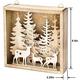 Light-Up Reindeer & Trees MDF Table Centerpiece, 8.5in