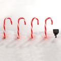 Candy Cane Solar Pathway Lights, 4pc