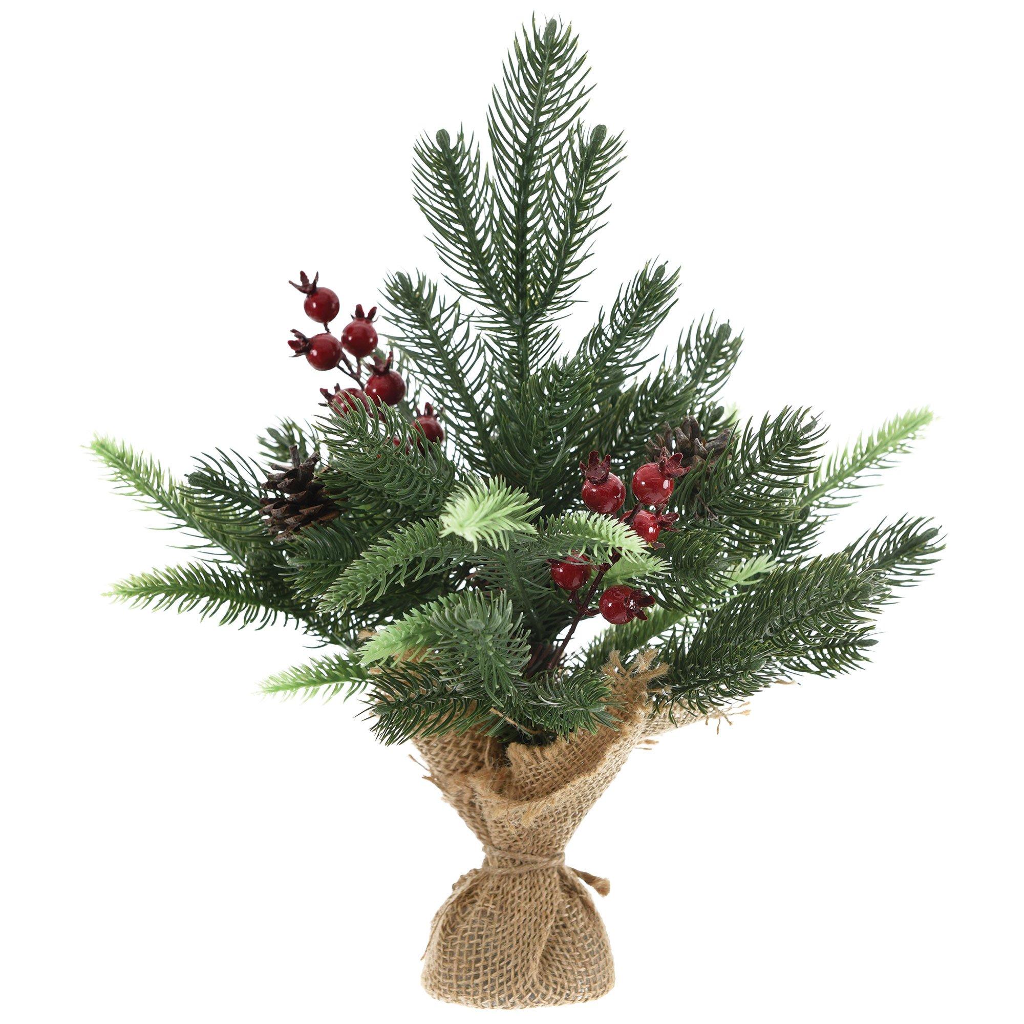 Faux Pine, Berry & Pine Cone Table Decoration, 14in | Party City