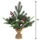 Faux Pine, Berry & Pine Cone Table Decoration, 14in