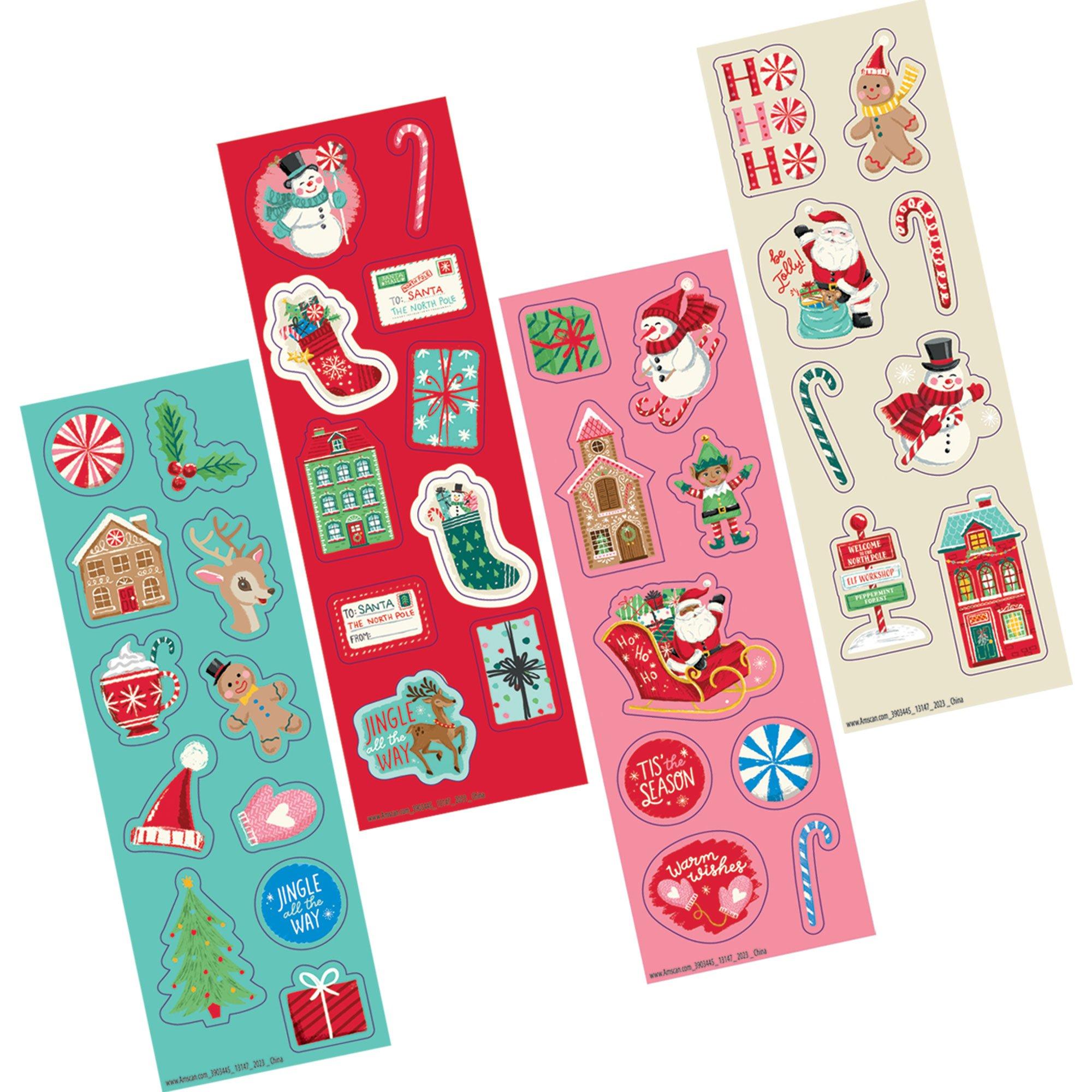 Sticko 119 Pack Christmas Holiday Stickers Flip Pack