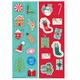 Peppermint Twist Holiday Stickers, 9 Sheets, 36pc
