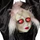 Light-Up Animated Creepy Doll Plastic & Fabric Hanging Decoration with Sounds, 53in