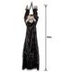 Light-Up Animated Creepy Doll Plastic & Fabric Hanging Decoration with Sounds, 53in