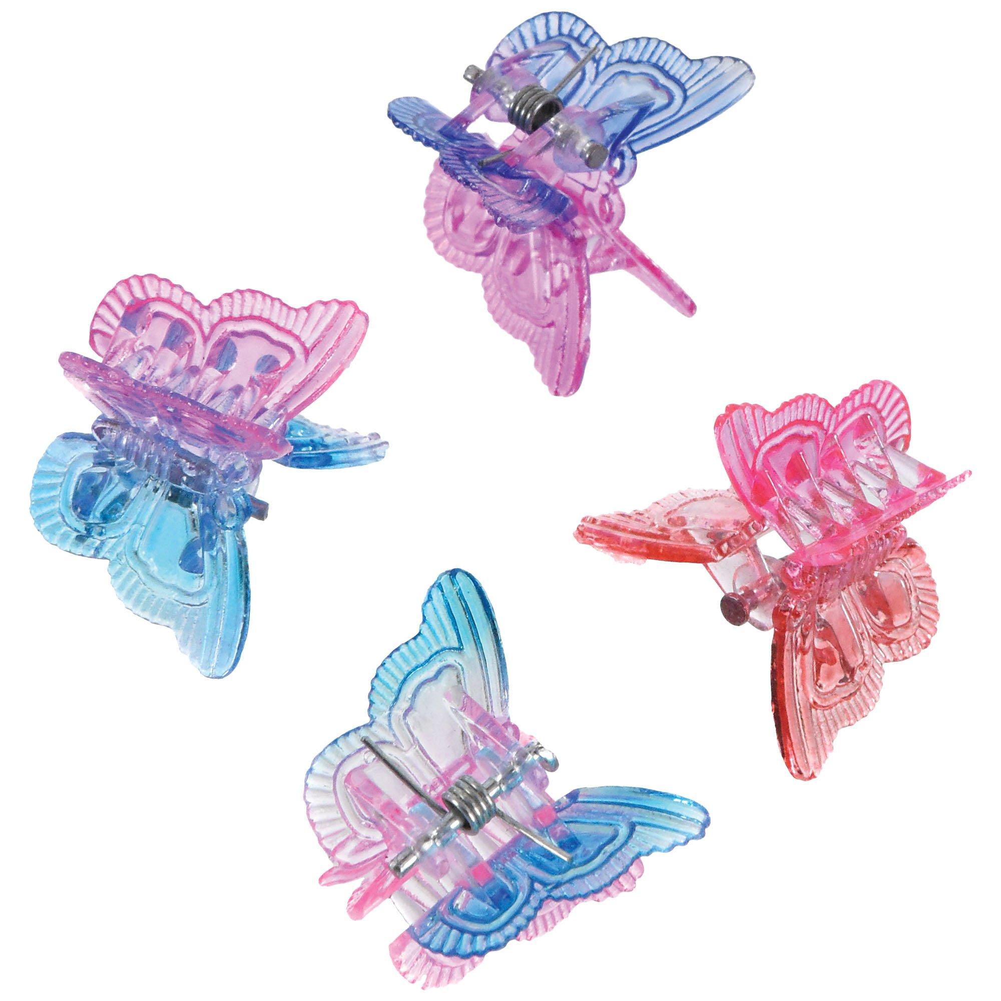 Butterfly Hair Clips, 24ct