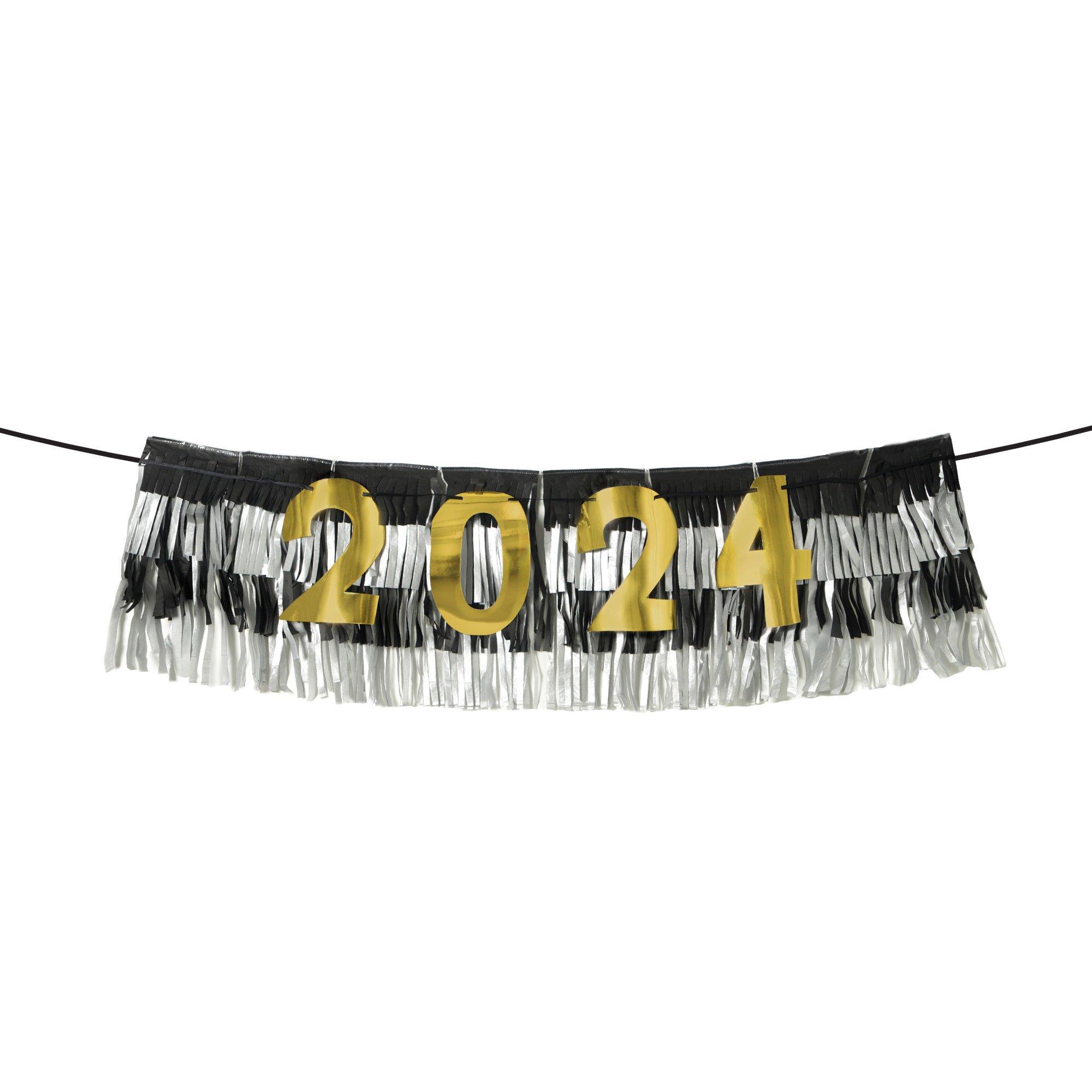 New Year S 2024 Fringe Banner Party City   969372