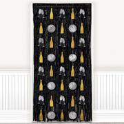 Bubbly This Way New Year's Eve Door Curtain, 3ft x 8ft