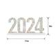 Colorful Confetti 2024 Acrylic Standing Sign, 10.6in x 5in