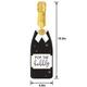 Light-Up New Year's Eve Champagne Bottle Wood Sign, 16.5in