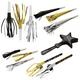 Black, Silver, & Gold Noisemakers, 40pc
