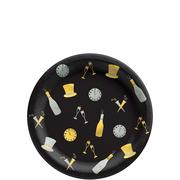 Bubbly This Way New Year's Eve Paper Dessert Plates, 6.5in, 50ct