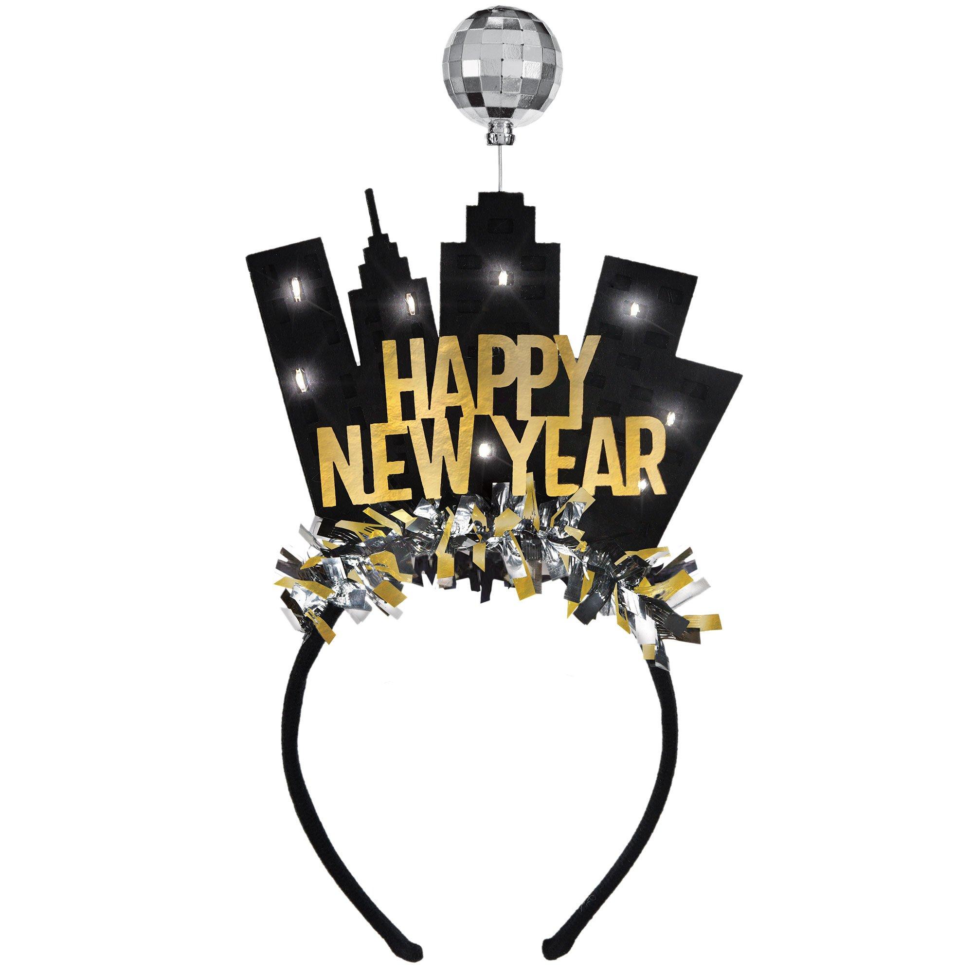 Light-Up Ball Drop New Year's Eve Headband
