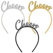 Glitter New Year's Eve Cheers Headbands, 6ct
