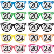 Multicolor 2024 Plastic Glasses, 10ct