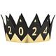 Black & Metallic Gold 2024 Foam Crown
